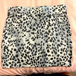 Animal Print Mini Skirt